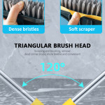 2-in-1 Bathroom Long Brush - Ideal for Tile, Ceramic, and Toilet Cleaning - A Versatile and Easy-to-Maintain Cleaning Tool