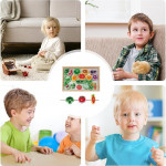 Multifunctional Fishing Game For Kids Magnetic Wood Logarithmic Board Games Montessori Learning Toys Colorful Educational