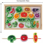 Multifunctional Fishing Game For Kids Magnetic Wood Logarithmic Board Games Montessori Learning Toys Colorful Educational