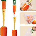 Cup Brush 3-in-1 Carrot Long Handle Household Multi-Function Cup Washing Brush Cleaning Creative Bottle Brush Cleaning Brush