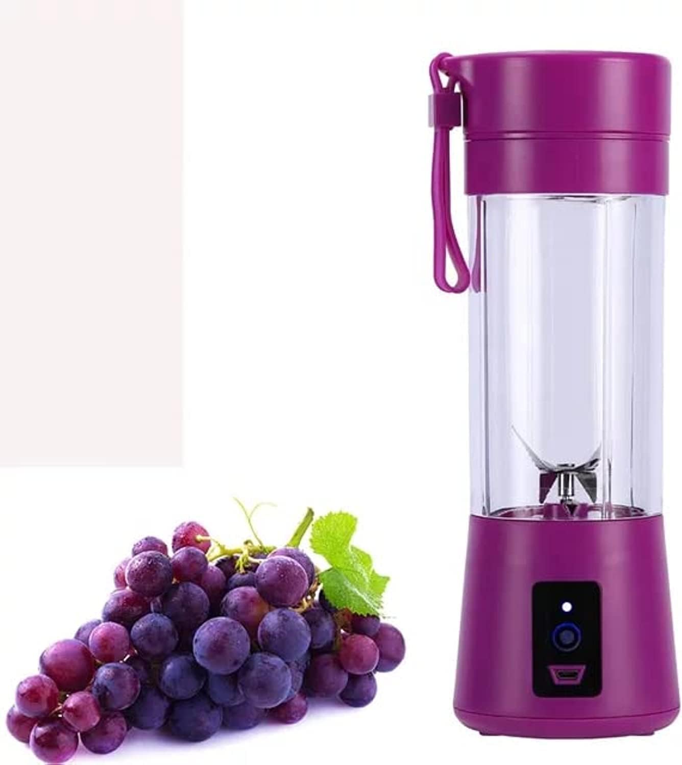 Portable Juicer Blender Household Fruit Mixer 4 Blades in 380 ml Fruit Mixing Machine with USB Charger Cable for Superb Mixing USB Juicer Cup