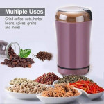 Spice Grinder Portable -Electric Grain Mill Grinder Stainless Steel Dry Grain Spices Cereals Seasonings Coffee Bean Grinder Machine