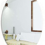 Oval Mirror Wall Stickers Hd Acrylic Waterproof Self-adhesive Wallpaper For Home Wall Decoration