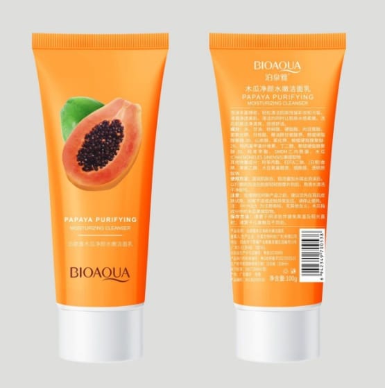 Poquan Ya Papaya Cleanser Foam Dense Clean, Soft, Moisturizing and Moisturizing Cleanser